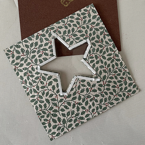 Voorplat met schutster en gouden rand