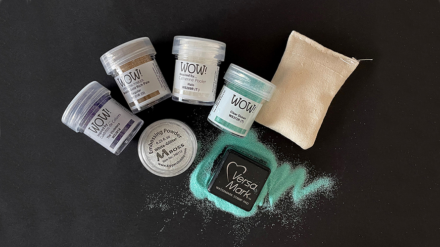 Benodigdheden embossing powder