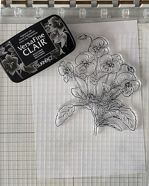 De bloemen gaan op een ander vel.